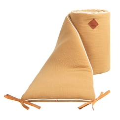 Tour de lit universel en gaze de coton Jeanne - Camel - Sevira Kids - Marron - Mixte  - vertbaudet enfant