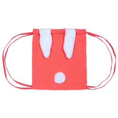 Puériculture-Poussette-Accessoire, habillage pluie-Sac de sport enfant en nid d'abeille - Lapinou - Corail