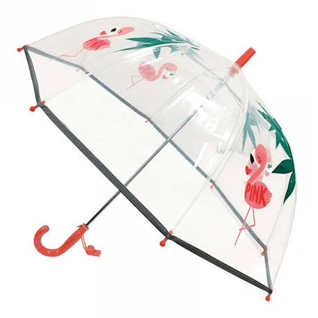 Garçon-Accessoires-Autres accessoires-Parapluie enfant transparent - Flamant rose