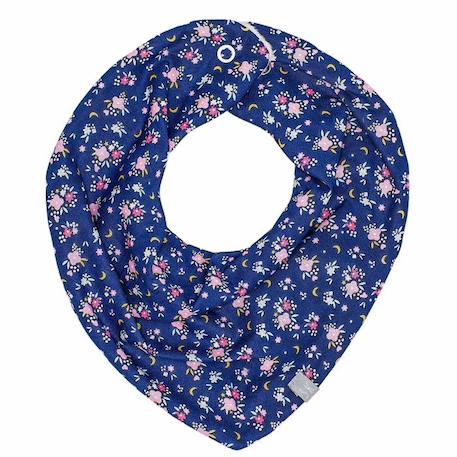 Bandana cache-cou réversible - FLORE BLEU 1 - vertbaudet enfant 