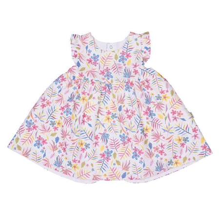 Robe avec bandeau en coton biologique, ROMY Multicolore ROSE 1 - vertbaudet enfant 