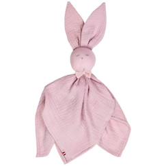 Jouet-Premier âge-Doudou plat Lapin personnalisable Jeanne - Rose - Sevira Kids - Bébé - 50x50 cm