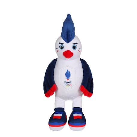 Coq Peluche - Equipe de France Olympique - Peluche Officielle Sous Licence - 15 cm assis BLEU 1 - vertbaudet enfant 