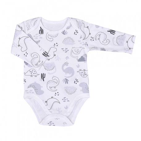 Ensemble vêtements Bébé en coton bio 3 pièces, DINO GRIS 3 - vertbaudet enfant 