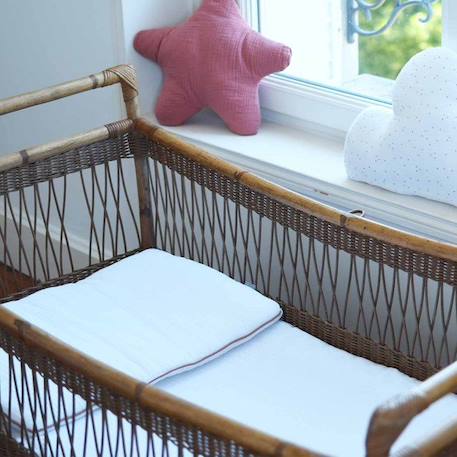 Oreiller plat en gaze de coton Jeanne - SEVIRA KIDS - Écru - 60 x 40 cm - Confortable et hypoallergénique BEIGE 4 - vertbaudet enfant 