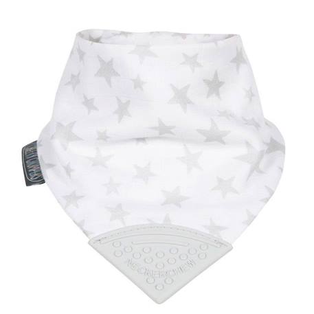 Bavoir bandana avec embout de dentition - STELLA BLANC 1 - vertbaudet enfant 