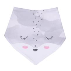 -Bavoir bandana en coton biologique - RENARD