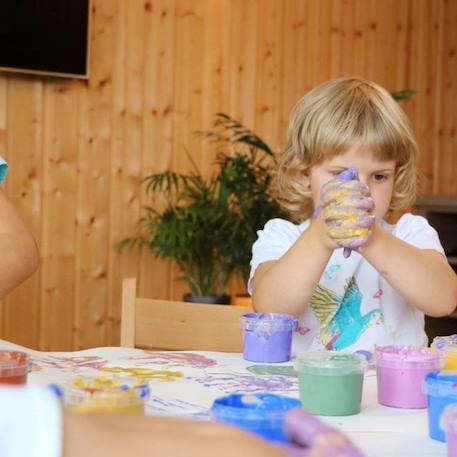 Set de peinture à doigts Neogrün Luka - vegan naturelle et bio - 4 pots de 120g BLANC 4 - vertbaudet enfant 