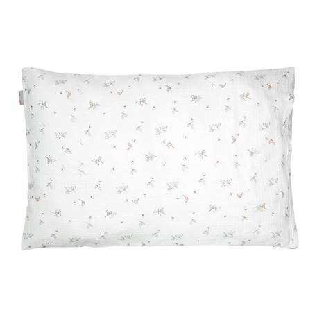 Sevira Kids - Taie d'oreiller en gaze de coton Melody - Blanc - 60 x 40 cm BLANC 1 - vertbaudet enfant 