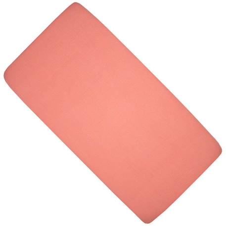 Drap housse berceau en gaze de coton Jeanne - Terracotta - 40 x 80 cm - SEVIRA KIDS ORANGE 1 - vertbaudet enfant 