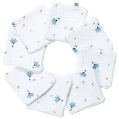 Puériculture-Toilette de bébé-Couches et lingettes-Lingettes bébé lavables Sevira Kids - Blanc - 8 pièces