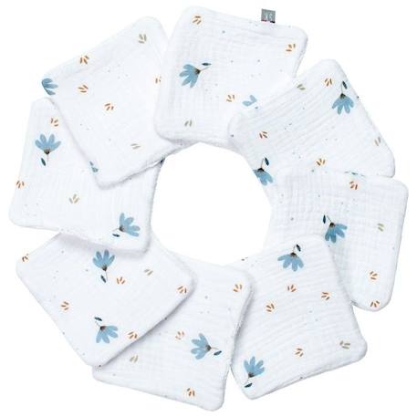 Lingettes bébé lavables Sevira Kids - Blanc - 8 pièces BLANC 1 - vertbaudet enfant 