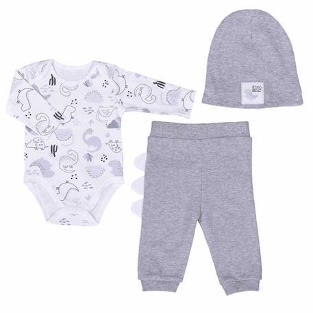 Bébé-Ensemble vêtements Bébé en coton bio 3 pièces, DINO