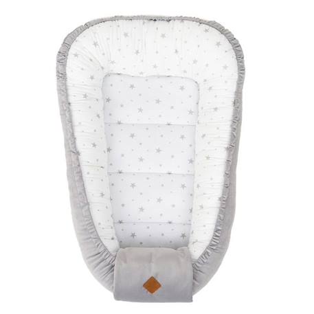 Nid bébé matelassé velvet - Sevira Kids - Stella - Gris BLANC 1 - vertbaudet enfant 