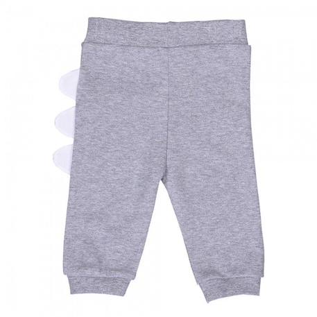 Ensemble vêtements Bébé en coton bio 3 pièces, DINO GRIS 2 - vertbaudet enfant 