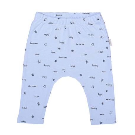 Pantalon legging bébé en coton biologique - Enjoy BLEU 1 - vertbaudet enfant 