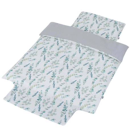 Parure de lit bébé en coton - SEVIRA KIDS - Eucalyptus Multicolore 100x135 cm BLANC 1 - vertbaudet enfant 