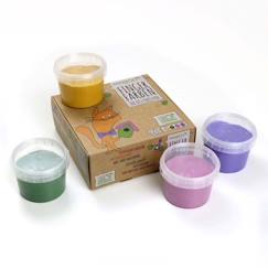 Jouet-Activités artistiques et musicales-Loisirs créatifs-Papeterie-Set de peinture à doigts Neogrün Luka - vegan naturelle et bio - 4 pots de 120g