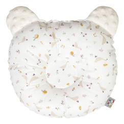 Chambre et rangement-Coussin anti tête plate réversible en minky Sidonia - Sevira Kids - Écru - 30 cm x 25 cm