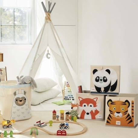 Boîte de rangement pour jouets, Éléphant BLANC 3 - vertbaudet enfant 