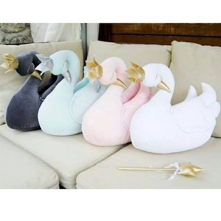 Peluche artisanale Cygne - 23 cm BLEU 4 - vertbaudet enfant 