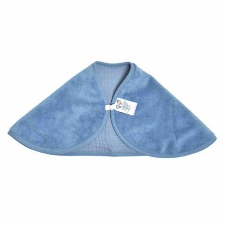 Bavoir d'épaule en gaze de coton et bambou Denim 56 x 28 cm BLEU 4 - vertbaudet enfant 