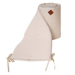 Linge de maison et décoration-Linge de lit bébé-Tour de lit-Tour de lit universel en gaze de coton - SEVIRA KIDS - Jeanne Beige - Mixte - 30 cm x 210 cm