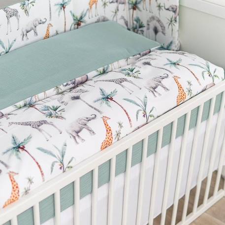 Couette et oreiller enfant - prêt à dormir, Safari BLANC 2 - vertbaudet enfant 