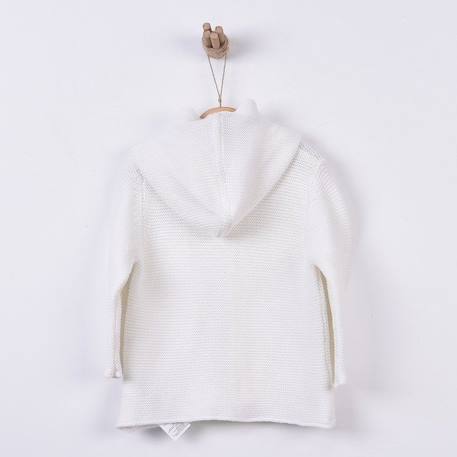 Cardigan bébé en tricot de coton bio BEIGE 4 - vertbaudet enfant 