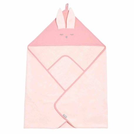 Cape de bain en bambou et gaze de coton - SEVIRA KIDS - Lapin Rose - Grande taille - Douceur et chaleur ROSE 2 - vertbaudet enfant 