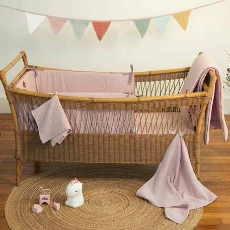 Tour de lit universel en gaze de coton Jeanne - Camel - Sevira Kids - Marron - Mixte MARRON 4 - vertbaudet enfant 