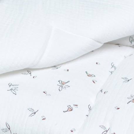 Couverture en gaze de coton Melody BLANC 2 - vertbaudet enfant 