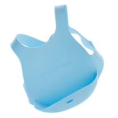 Bavoir récupérateur en silicone - Bleu  - vertbaudet enfant