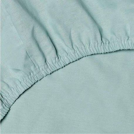 Drap-housse en coton, Coton uni VERT 2 - vertbaudet enfant 