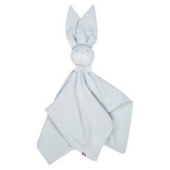 Jouet-Premier âge-Doudous et jouets en tissu-Sevira Kids - Doudou plat Lapin personnalisable Jeanne - Gris