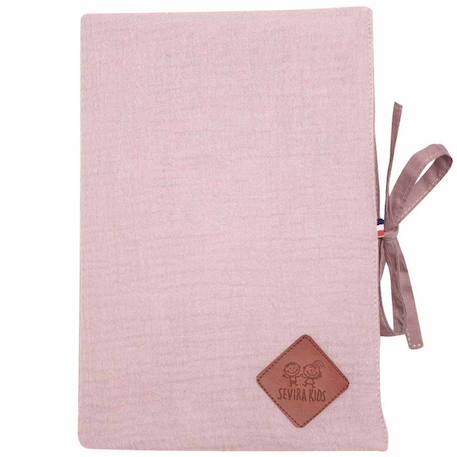 Protège carnet de santé en gaze de coton, Jeanne Vieux Rose TU ROSE 1 - vertbaudet enfant 