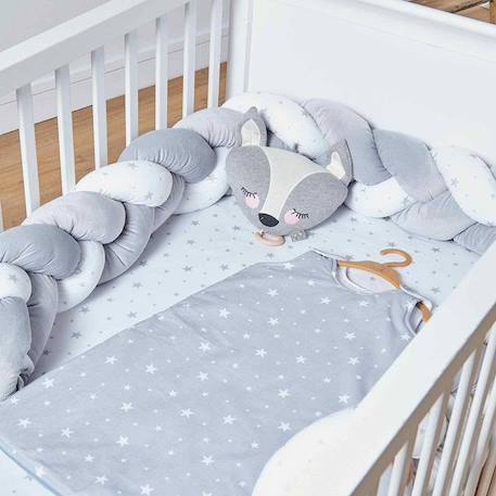 Gigoteuse turbulette en coton, Stella BLANC+GRIS 5 - vertbaudet enfant 