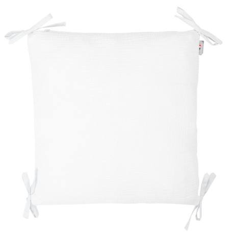 Taies de coussin pour tour de lit modulable en gaze de coton - SEVIRA KIDS - Jeanne - Blanc - Enfant - Mixte BLANC 1 - vertbaudet enfant 