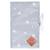 Sevira Kids - Protège carnet de santé bébé en coton Stella - Gris - Ouvert : 24 x 34 cm  / Fermé : 17 x 32 cm BLANC 1 - vertbaudet enfant 