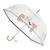 Parapluie enfant transparent à pois Chat SMATI - Longueur 67 cm, Diamètre 71 cm VERT 1 - vertbaudet enfant 