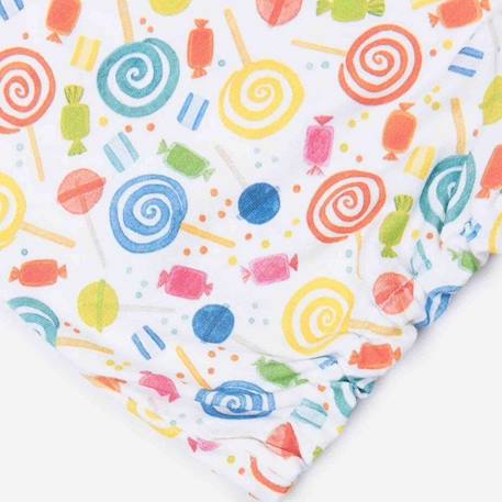 Combishort bébé fille en coton bio - Candy - Multicolore - Été - Boutons pressions sans nickel BLANC 4 - vertbaudet enfant 