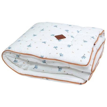 Couverture  en gaze de coton Bleuet BLANC 1 - vertbaudet enfant 