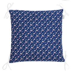 -Sevira Kids - Taies de coussin pour tour de lit modulable, FAIRY FLORE Bleu Marine TU