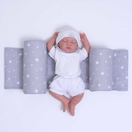 Cale bébé pour lit ou berceau - SEVIRA KIDS - Collection Stella - Gris - Respirable et ajustable GRIS 4 - vertbaudet enfant 