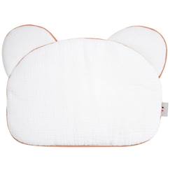 Chambre et rangement-Oreiller bébé plat ourson en gaze de coton - SEVIRA KIDS - Jeanne Blanc TU - Nomade - 100% made in France