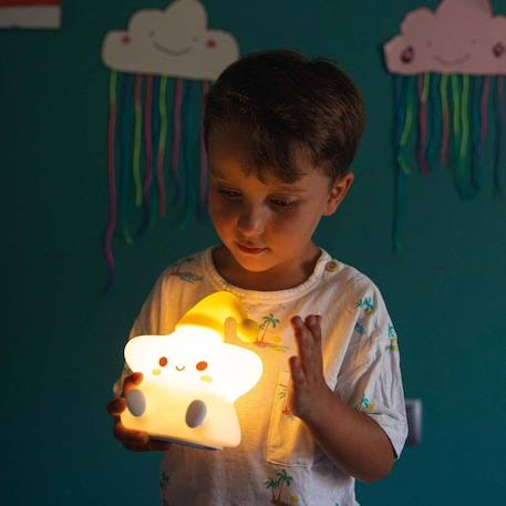 Veilleuse lumineuse tactile en silicone, Étoile BLANC 3 - vertbaudet enfant 