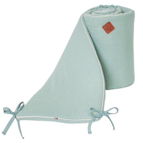 Tour de lit en gaze de coton - SEVIRA KIDS - Collection Jeanne - Vert - Mixte - 30x210 cm VERT 1 - vertbaudet enfant 