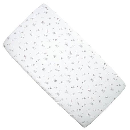 Drap housse berceau en gaze de coton Melody - Multicolore - 40 cm x 80 cm - Sevira Kids BLANC 1 - vertbaudet enfant 