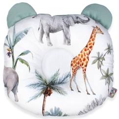 Chambre et rangement-Coussin anti tête plate en coton et velvet - Safari Vert - 30 cm x 25 cm - SEVIRA KIDS - Mixte - Bébé