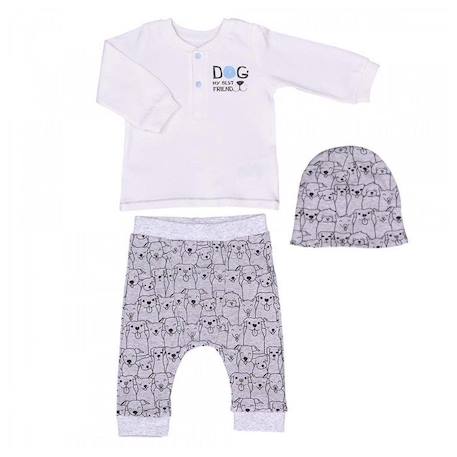 Bébé-Ensemble vêtements Bébé 3 pièces en coton biologique - Best Friend